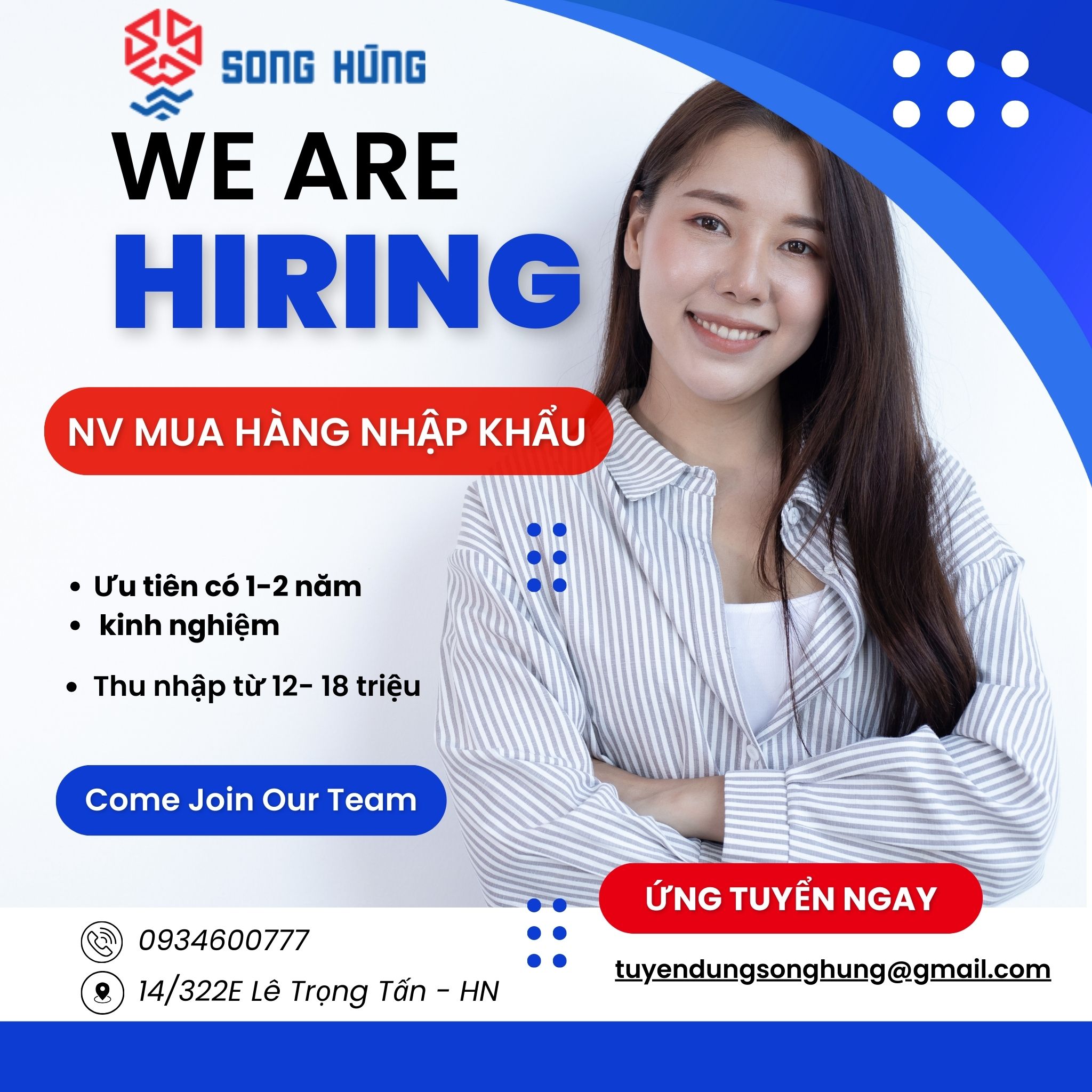 TUYỂN DỤNG: NHÂN VIÊN MUA HÀNG NHẬP KHẨU – LINH PHỤ KIỆN MÁY TÍNH