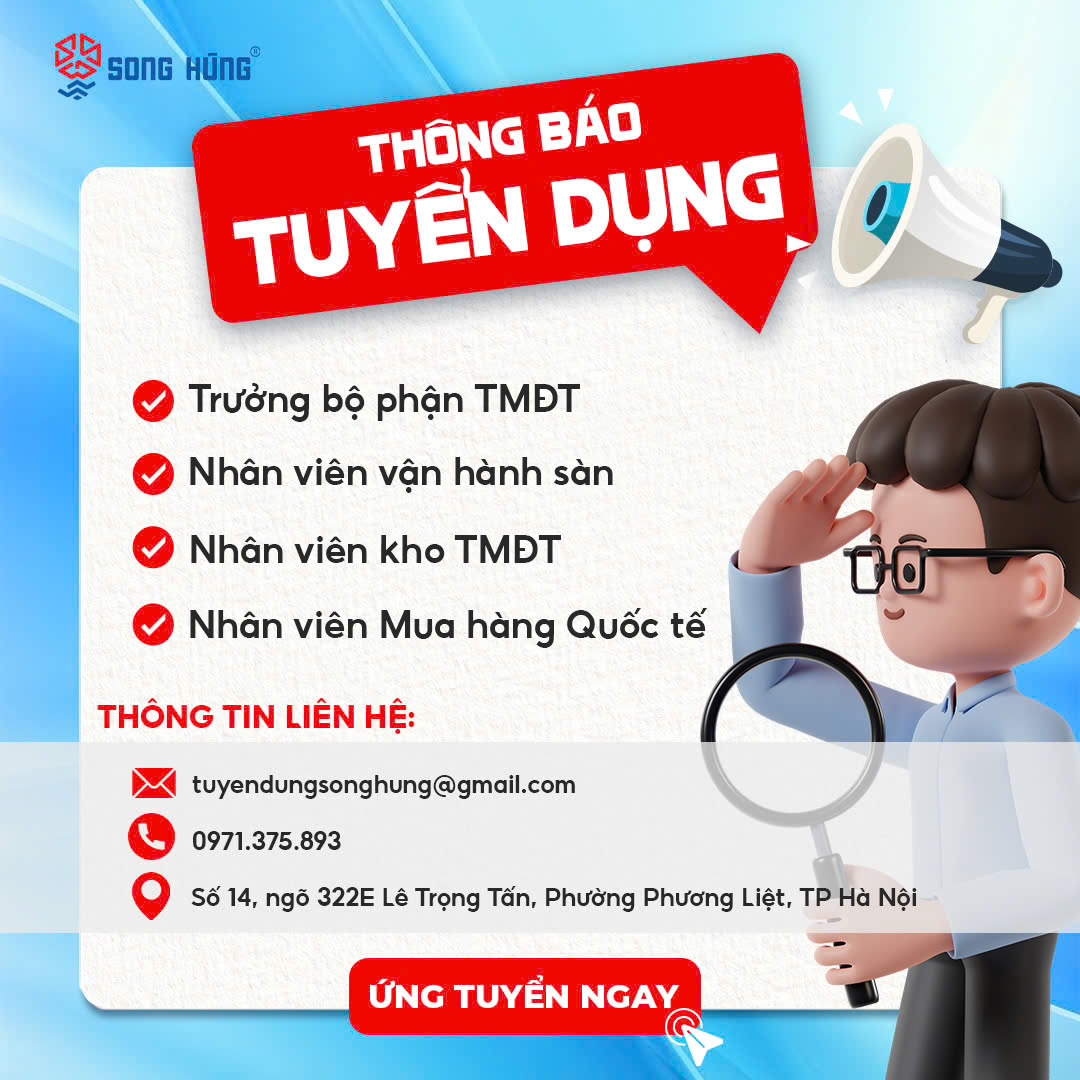 TUYỂN DỤNG T3/ 2026 - THƯƠNG MẠI ĐIỆN TỬ & XUẤT NHẬP KHẨU CHUYÊN NGHIỆP