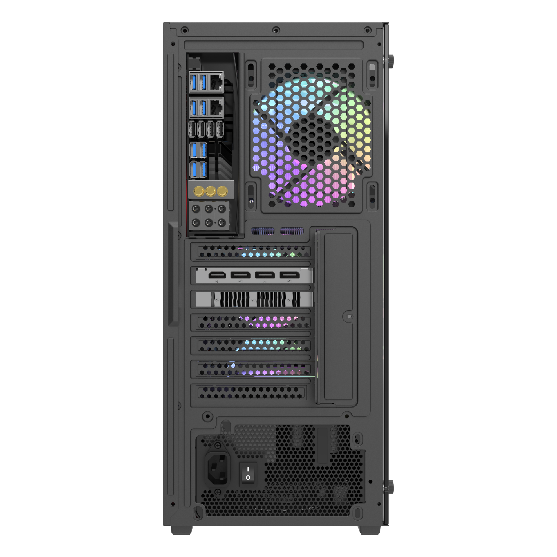 Vỏ case máy tính DarkFlash DK353 (Mid Tower/ Đen)