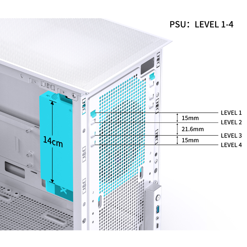 VỎ CASE PC JONSBO D31 STD WHITE