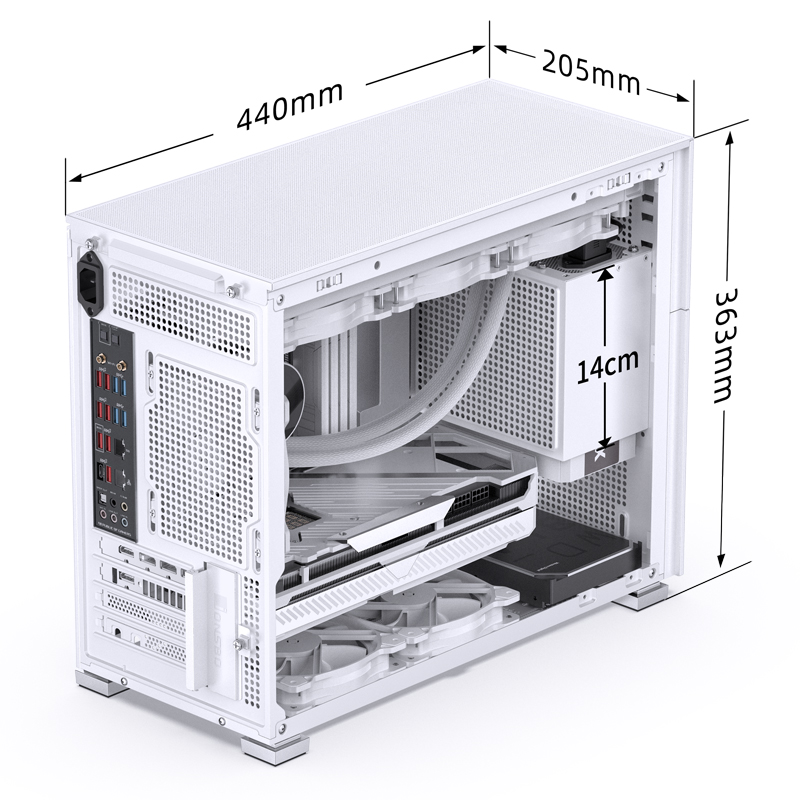 VỎ CASE PC JONSBO D31 STD WHITE