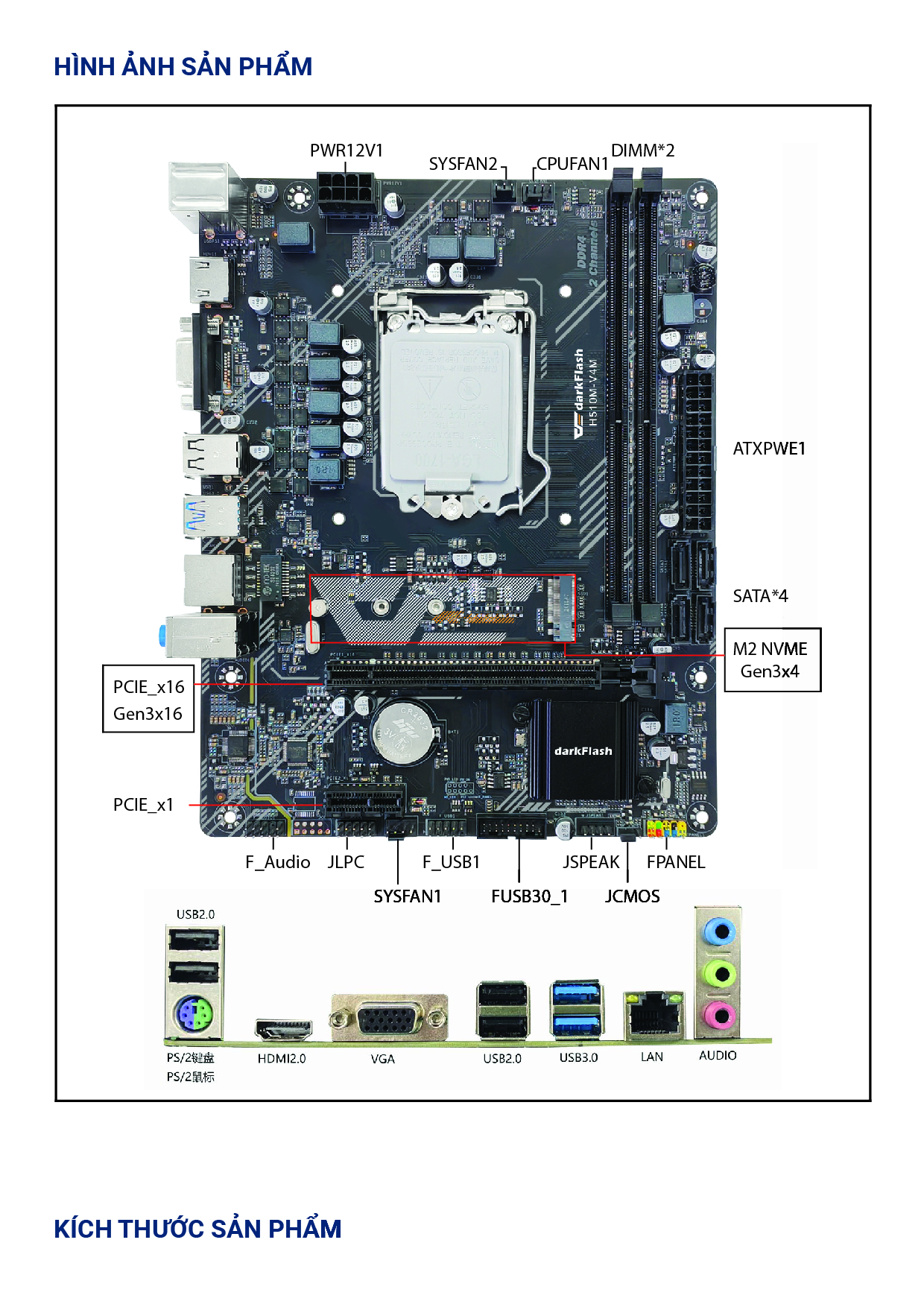Mainboard darkFlash H510 -V4M
