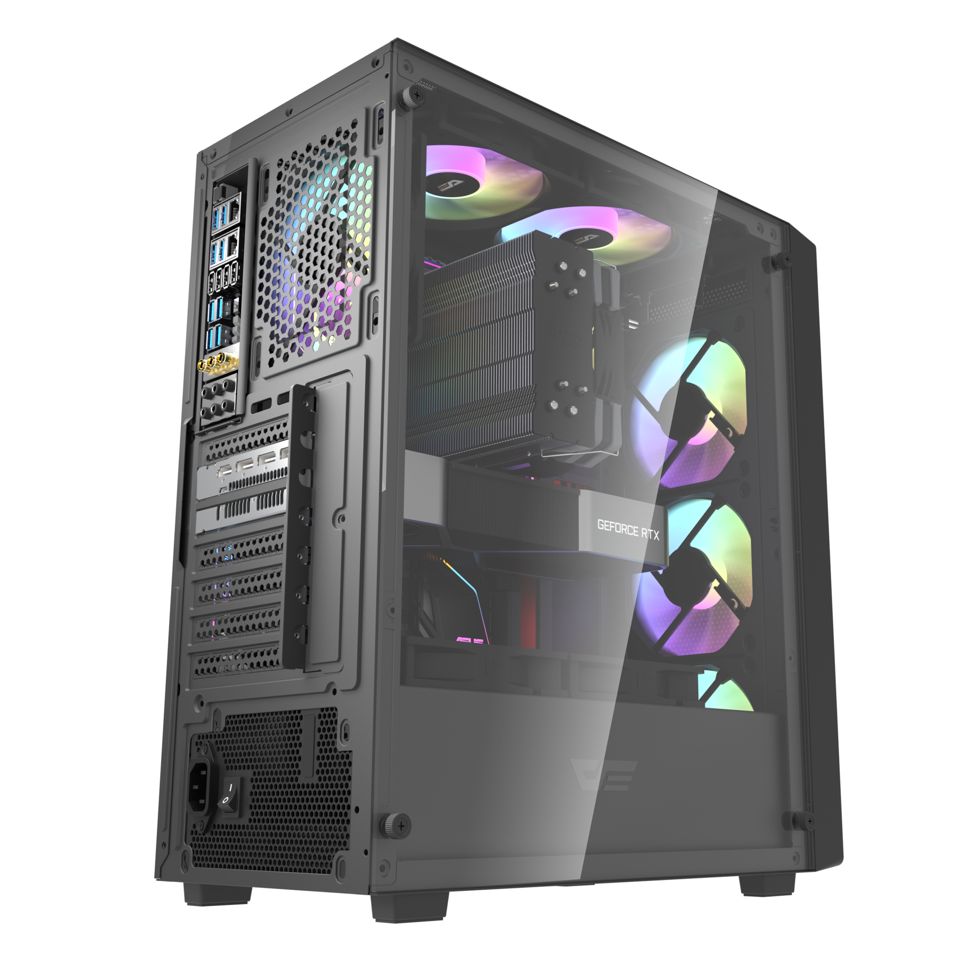 Vỏ case máy tính DarkFlash DK353 (Mid Tower/ Đen)