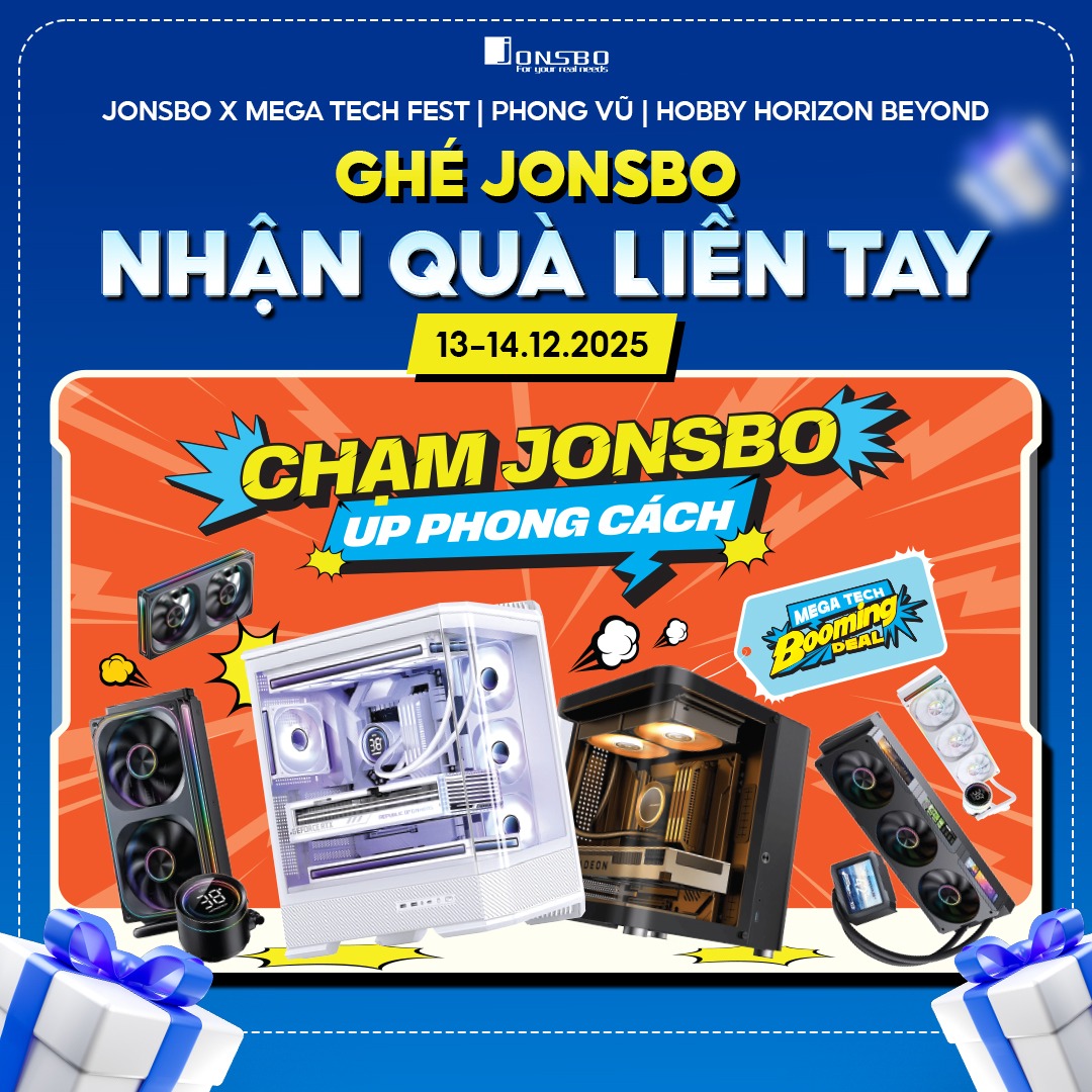 JONSBO THAM GIA SỰ KIỆN - MEGA TECH FEST x HOBBY HORIZON 2025
