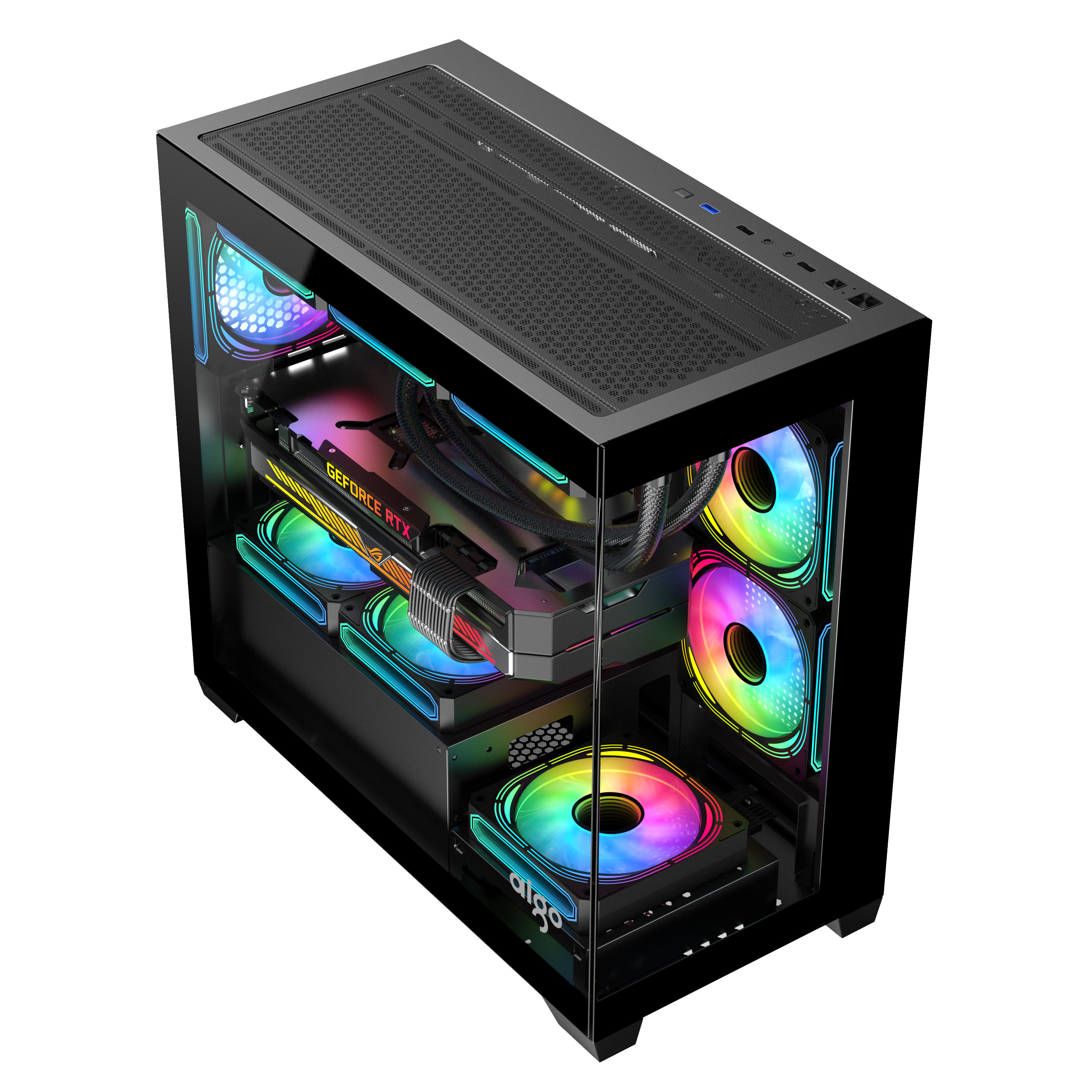 VỎ CASE GAMING M-ATX AIGO CM218