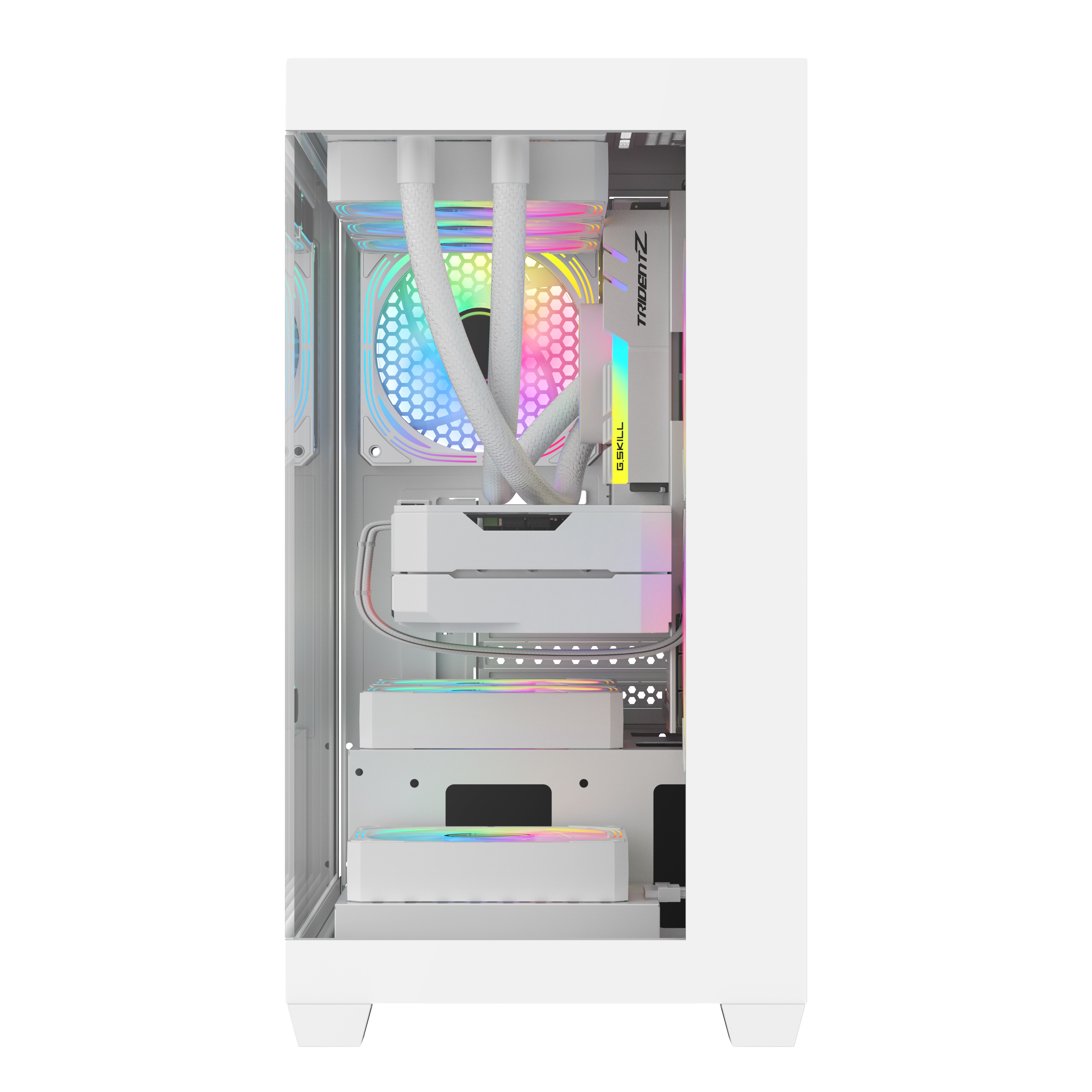 VỎ CASE GAMING M-ATX AIGO CM218 WHITE