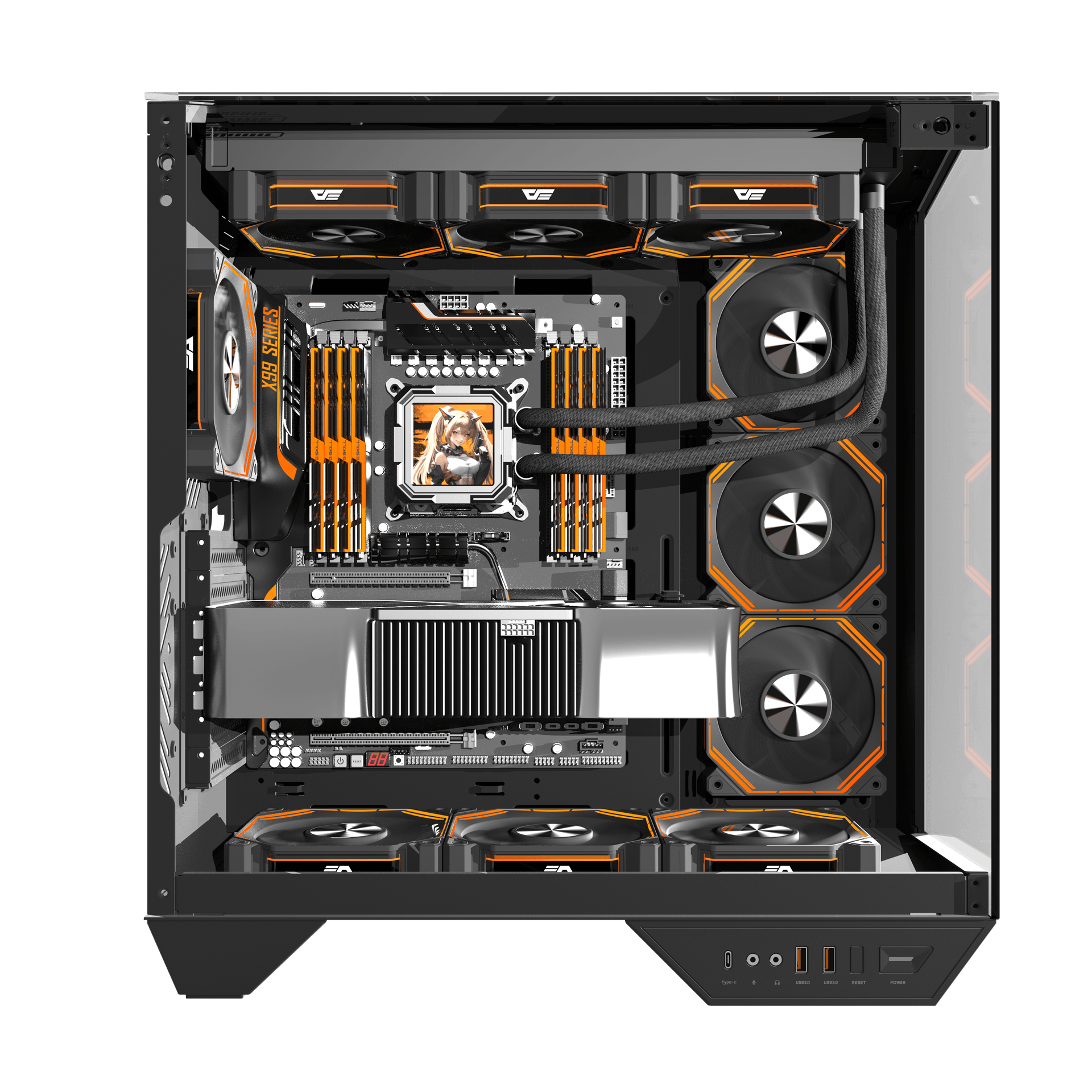 VỎ CASE PC ATX DARKFLASH DY470 BLACK