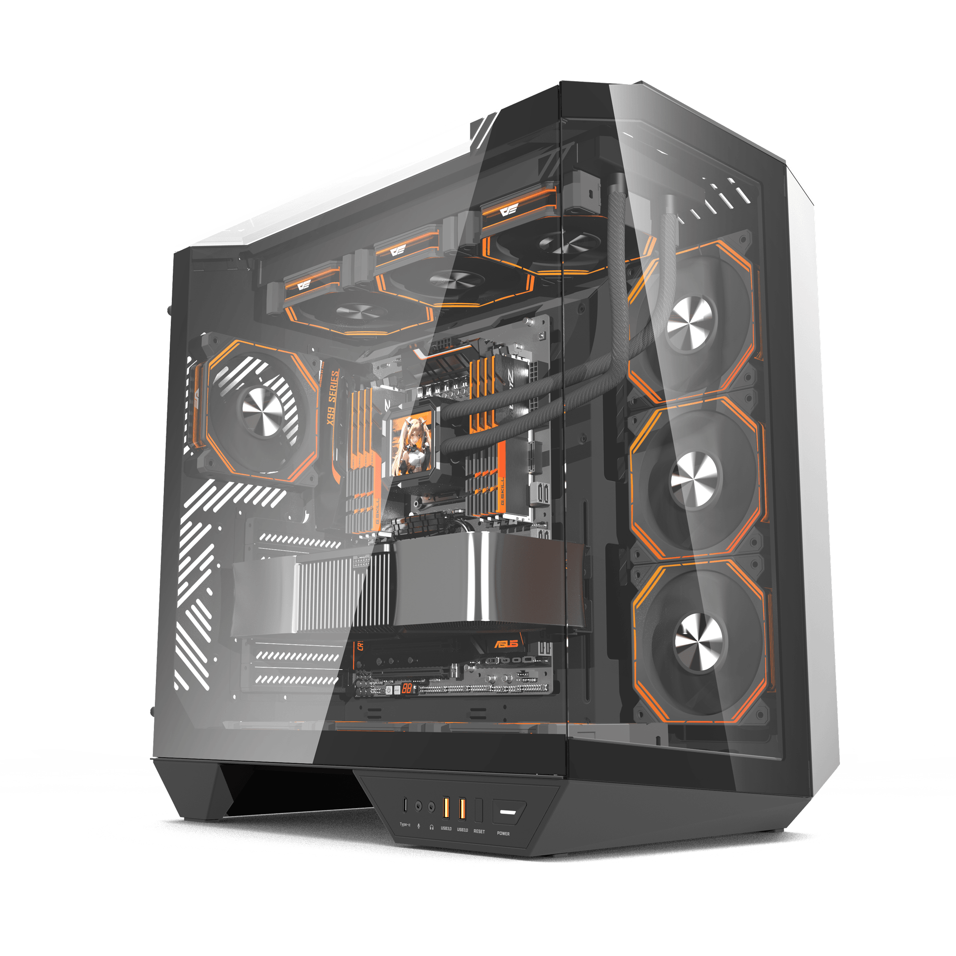 VỎ CASE PC ATX DARKFLASH DY470 BLACK