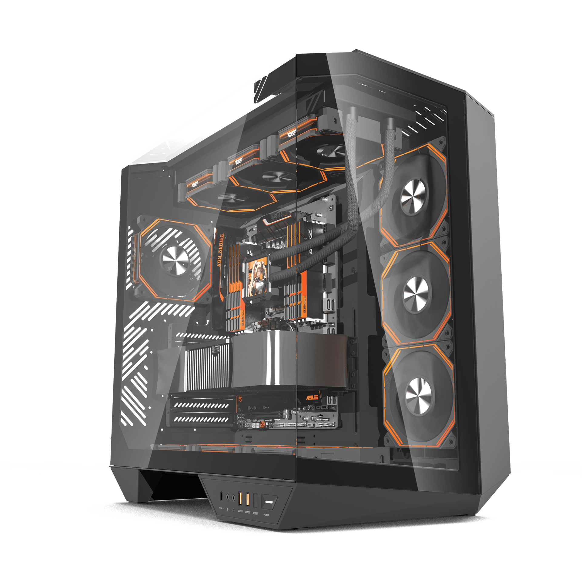 VỎ CASE PC ATX DARKFLASH DY470 BLACK