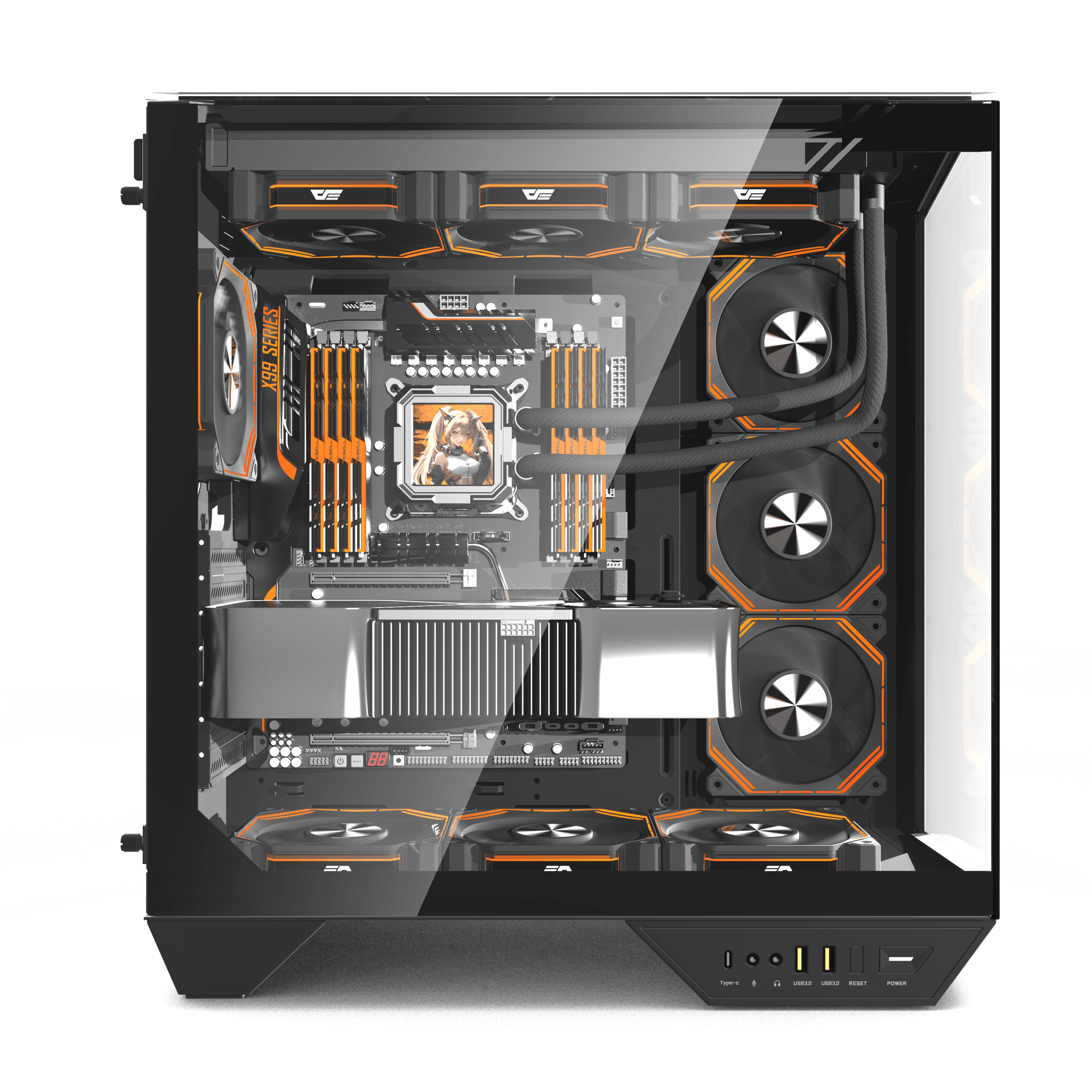 VỎ CASE PC ATX DARKFLASH DY470 BLACK