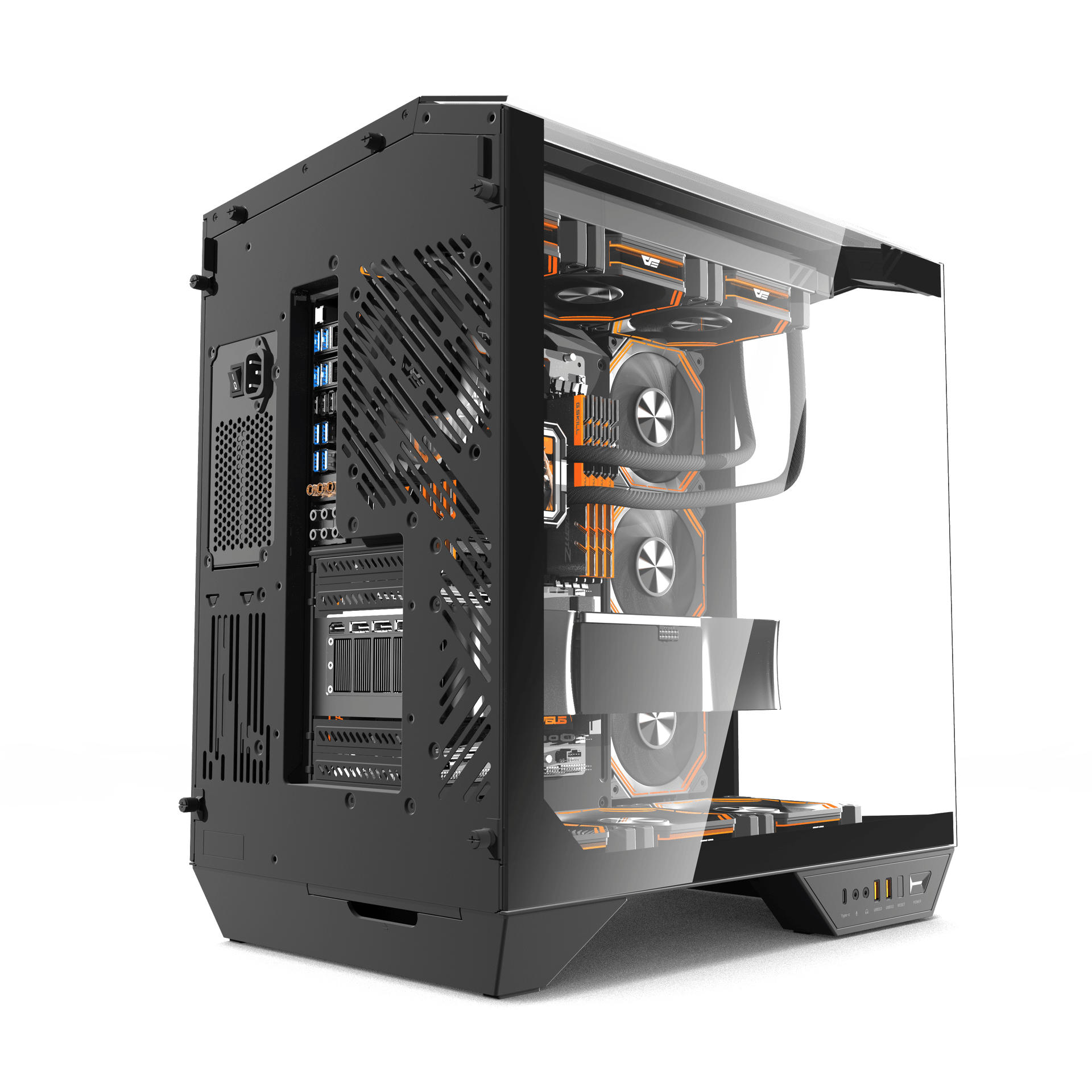 VỎ CASE PC ATX DARKFLASH DY470 BLACK