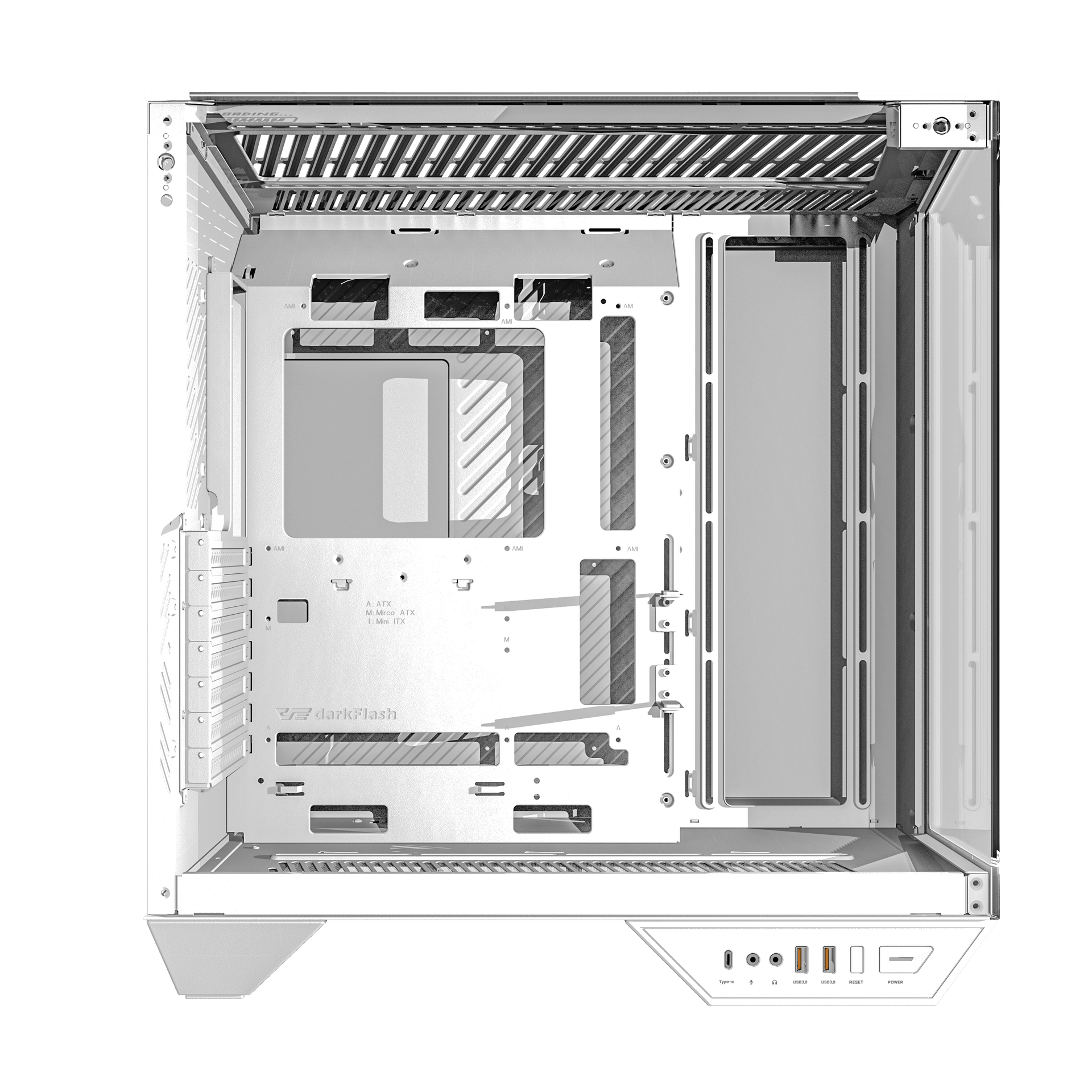 VỎ CASE PC ATX DARKFLASH DY470 WHITE