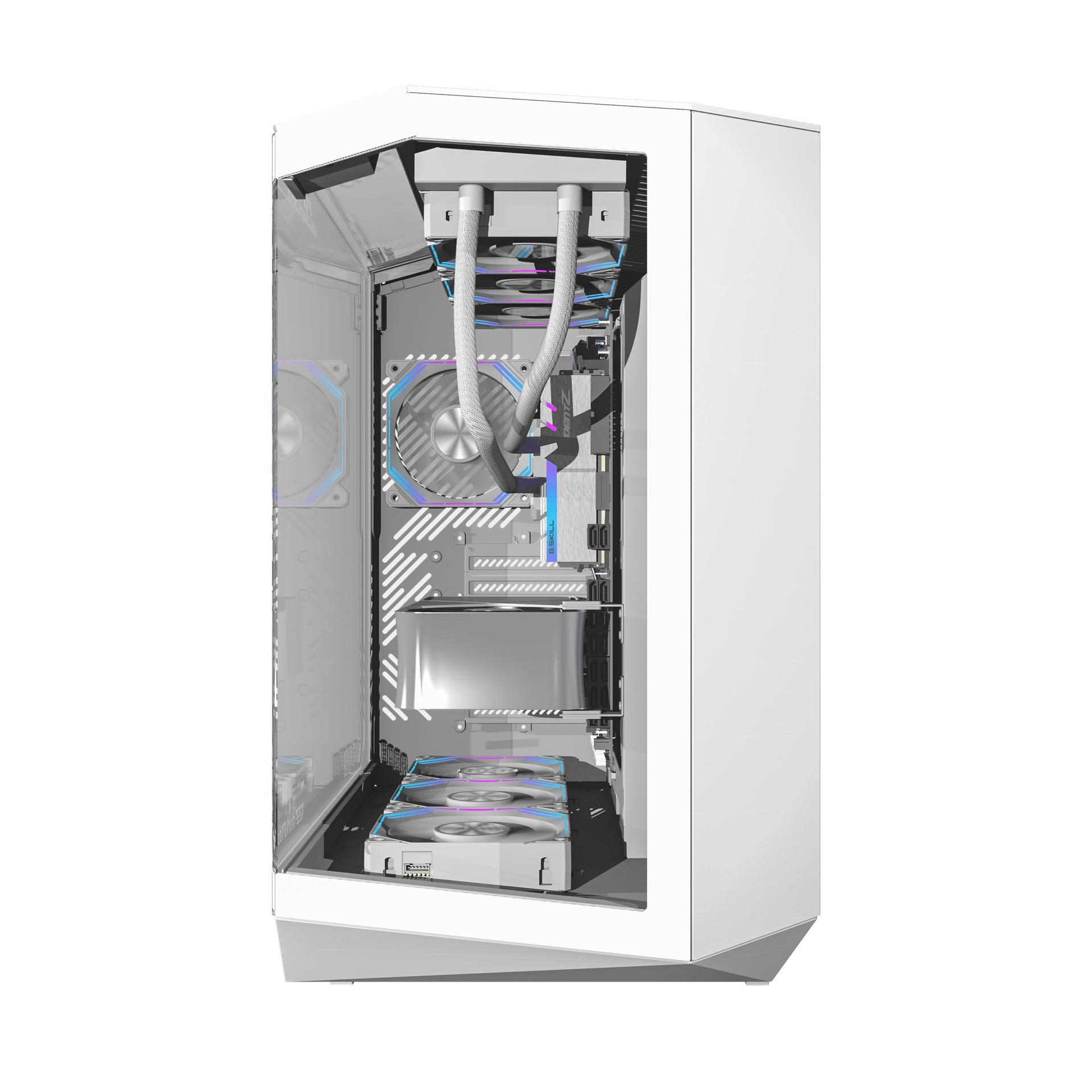 VỎ CASE PC ATX DARKFLASH DY470 WHITE