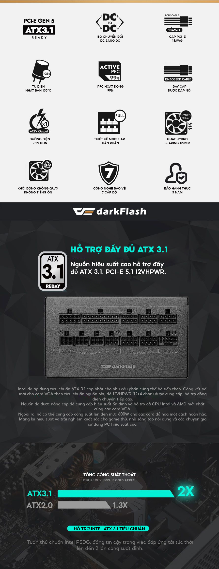 nguồn Darkflash PMT750