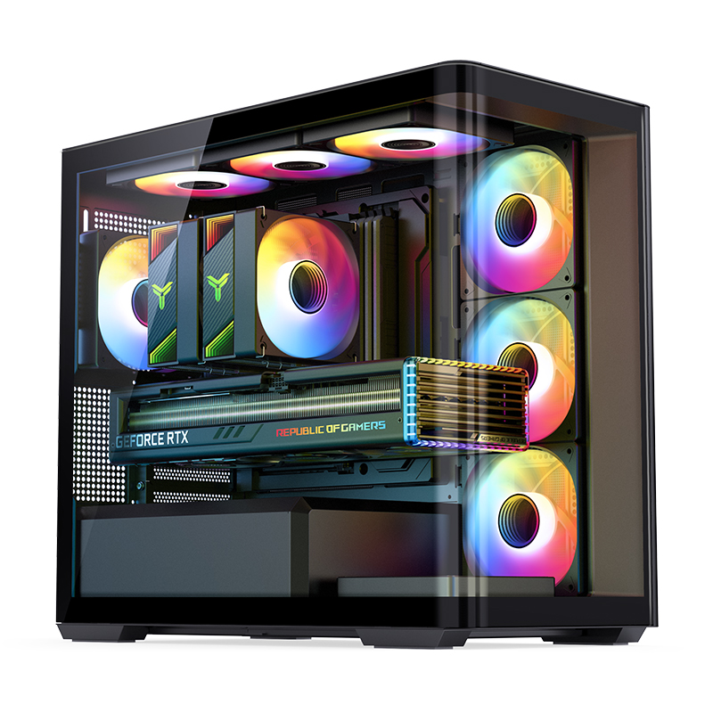 VỎ CASE PC JONSBO D300 BLACK/WHITE
