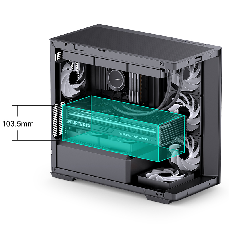 VỎ CASE PC JONSBO D300 BLACK/WHITE VỎ CASE PC JONSBO D300 BLACK/WHITE