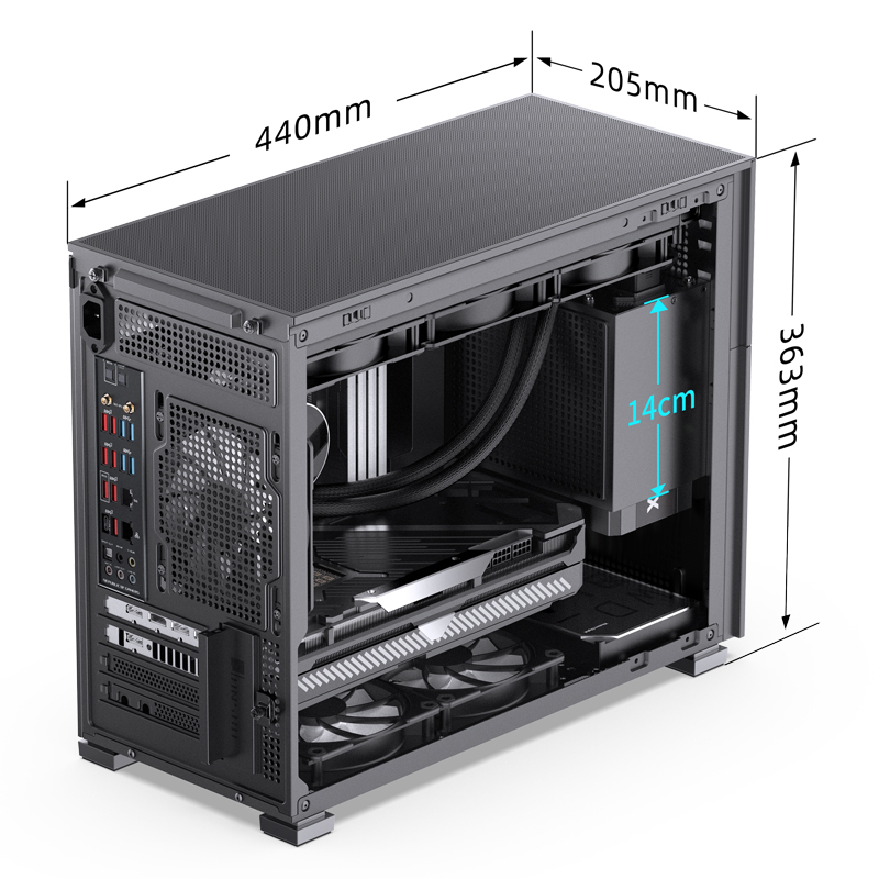 VỎ CASE PC JONSBO D31 STD BLACK