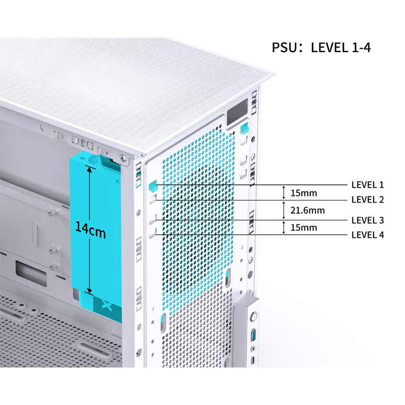 VỎ CASE PC JONSBO D31 STD SCREEN WHITE