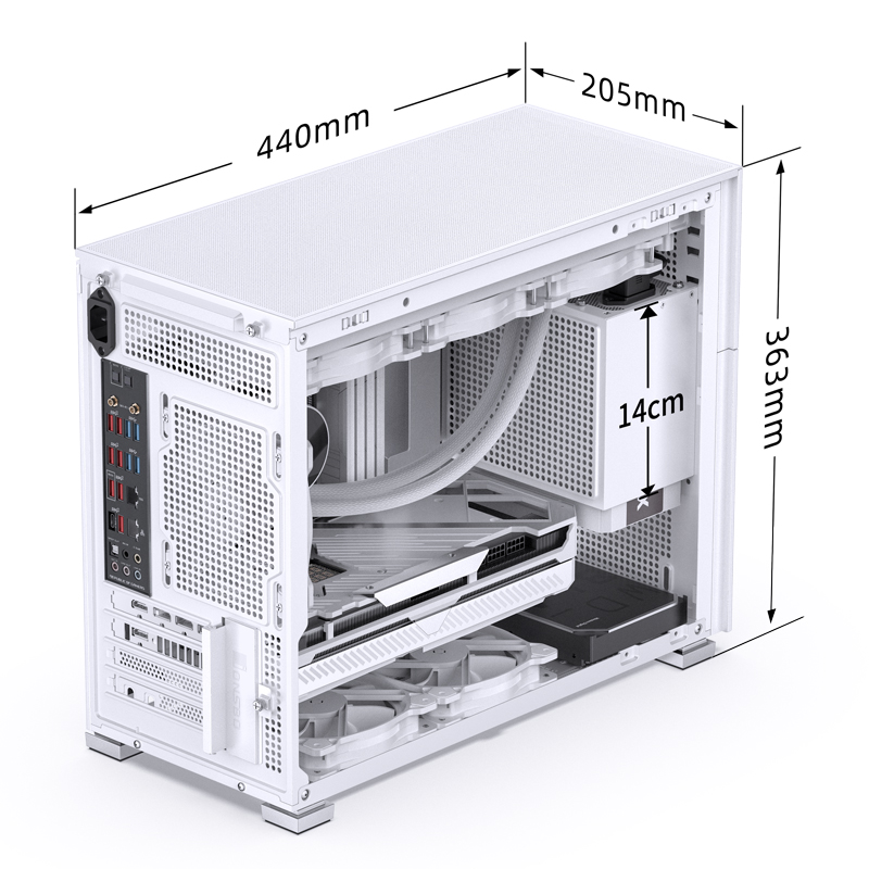 VỎ CASE PC JONSBO D31 STD SCREEN WHITE