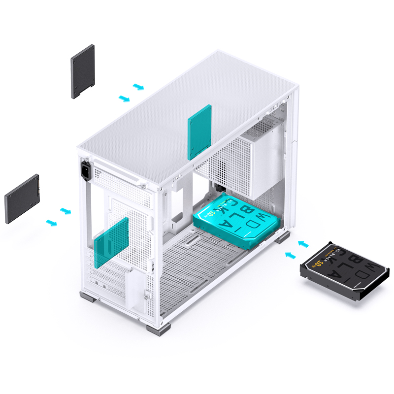VỎ CASE PC JONSBO D31 STD SCREEN WHITE