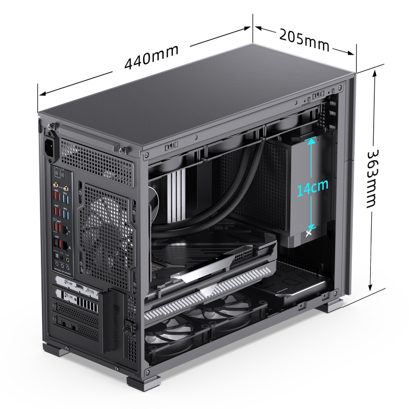 VỎ CASE PC JONSBO D31 STD SCREEN BLACK