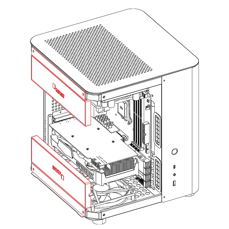MÀN HÌNH PHỤ JONSBO DS916 WHITE