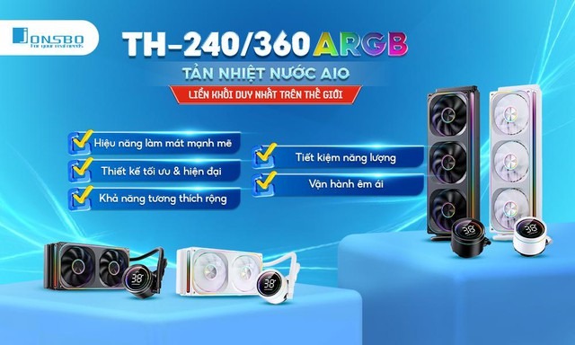 [genk] Jonsbo trình làng tản nhiệt nước AIO liền khối độc đáo, game thủ sướng rơn