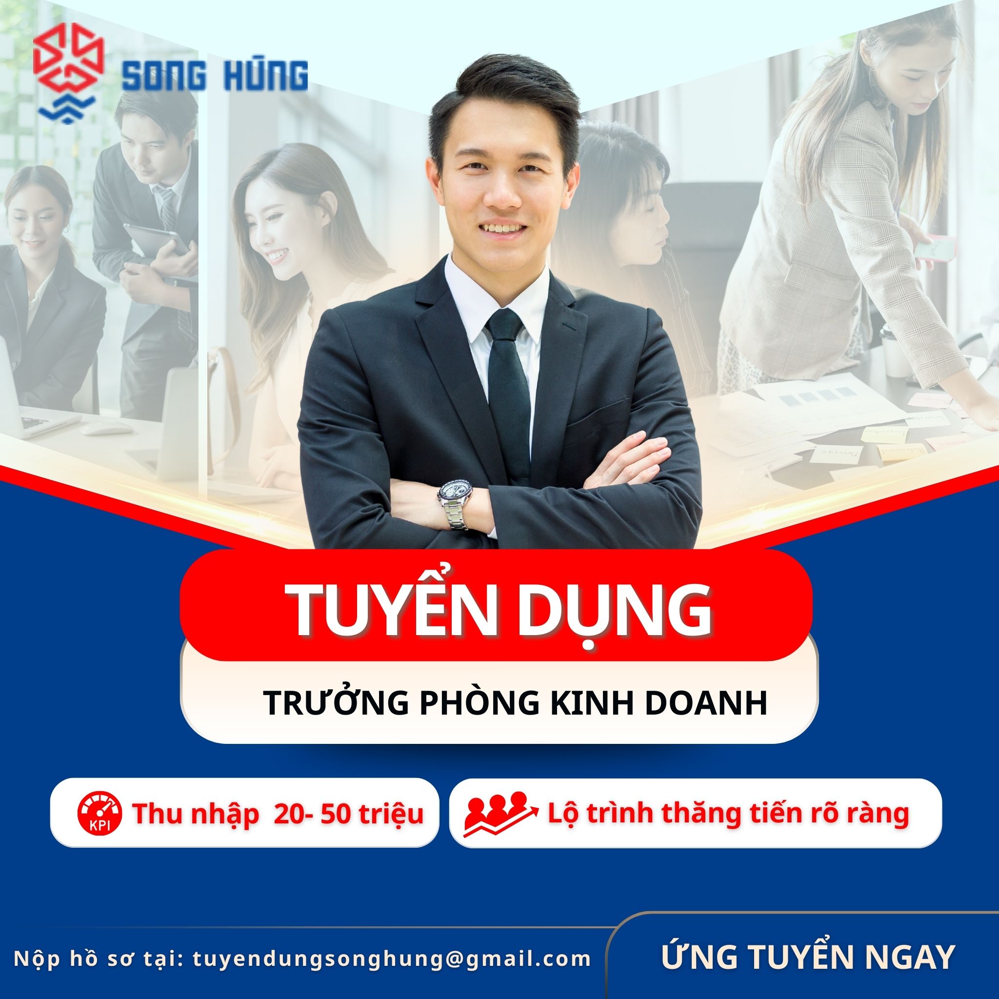 [Tuyển dụng] Trưởng phòng Kinh doanh – Thu nhập 20–50 triệu tại TP.HCM